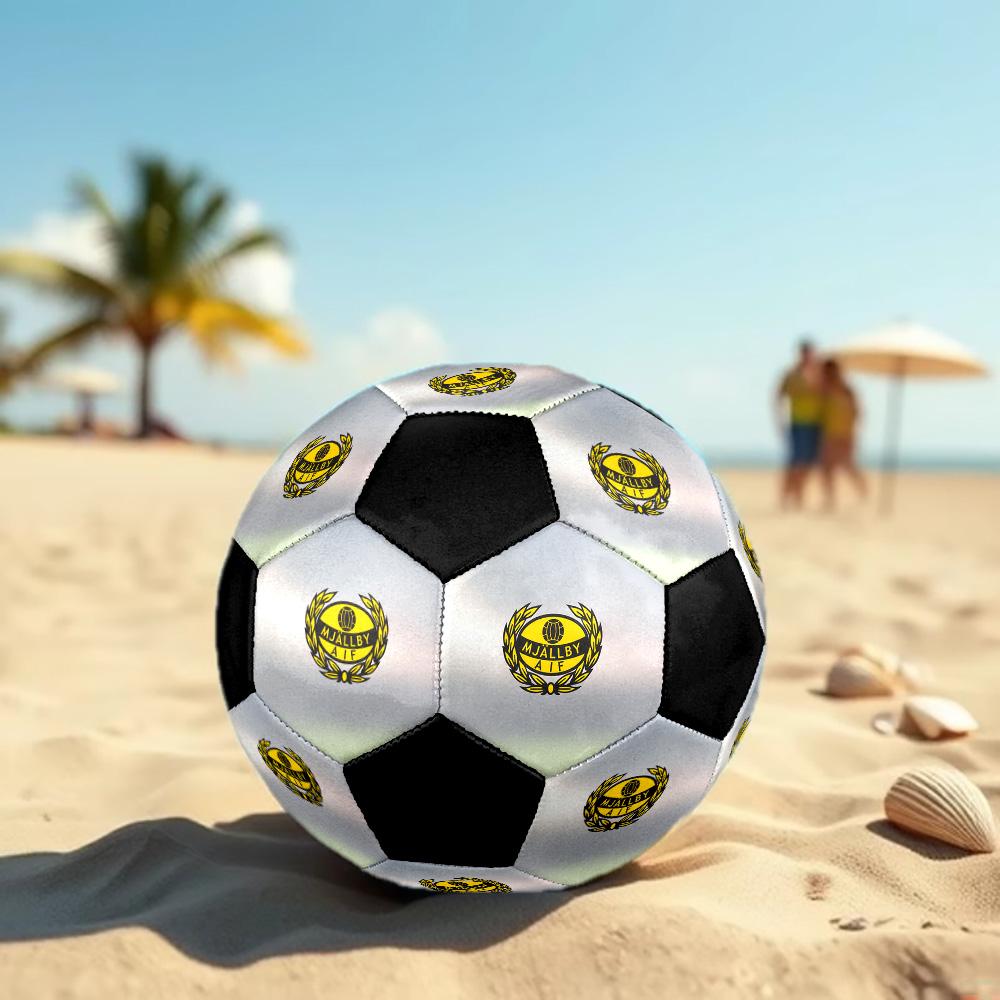 Pallone da Calcio Mjällby AIF Colorato Per Tutte le Età Cucito a Macchina PVC Pronto per la Competizione Resistente Ad Alto Rimbalzo.TAGLIA5