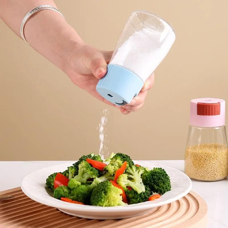 Kitchen Press-type Quantitative Salt Shaker Control Salt Shaker Can Sprinkle Salt To Measure The Salt Seasoning Box