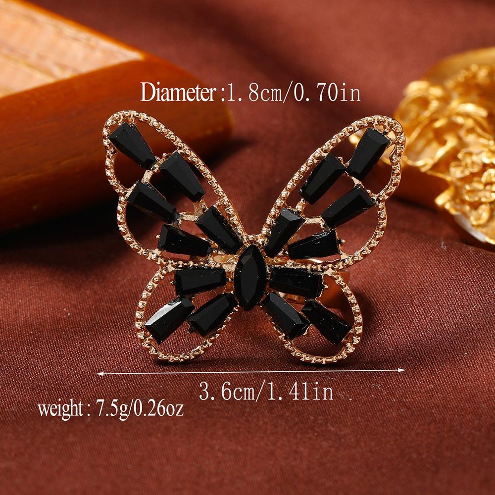 High-end New Cute Hollow-out Light Luxury Open Adjustable Ring
