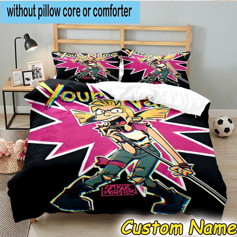 3pcs Custom Name Arnold Adventure Awaits Bedding Set Includes 1 Duvet Cover & 2 Pillowcases for All Seasons Dormitory Home Decor Christmas gifts