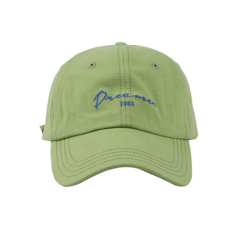 Casual Baseball Cotton Cap With Trendy Embroidery For Sports Beach And Streetwear
