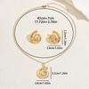 Gothic Thread Ring Pendant Necklace Earrings Set Women European American Niche Daily Street Jewelry Gift