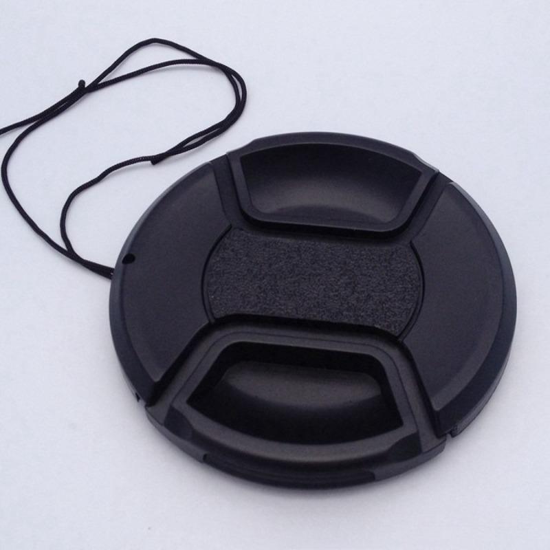 1 Pcs Lens Cap 49 52 55 58 62 67mm Snap-on Camera Front Lens Cap Cover Protector for Canon Nikon Sony Camera Len Caps