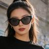 Personality Exquisite Cat Eye Sunglasses Women Men High End Simple Artistic Sense Sun Glasses Climbing Camping Beach Party Shade Glasses
