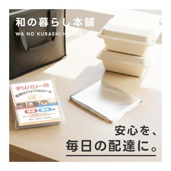 Thermal survival sheet for food delivery (6)