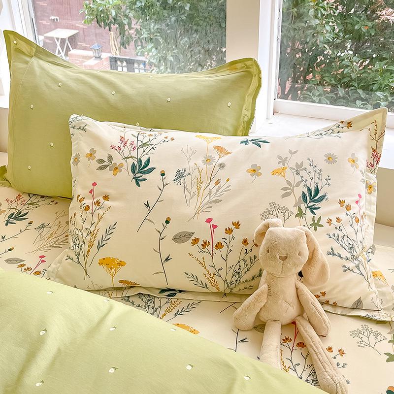 2025 New Style 100% Cotton Pillowcase Pair - 48x74cm Single Pack Pillow Cover