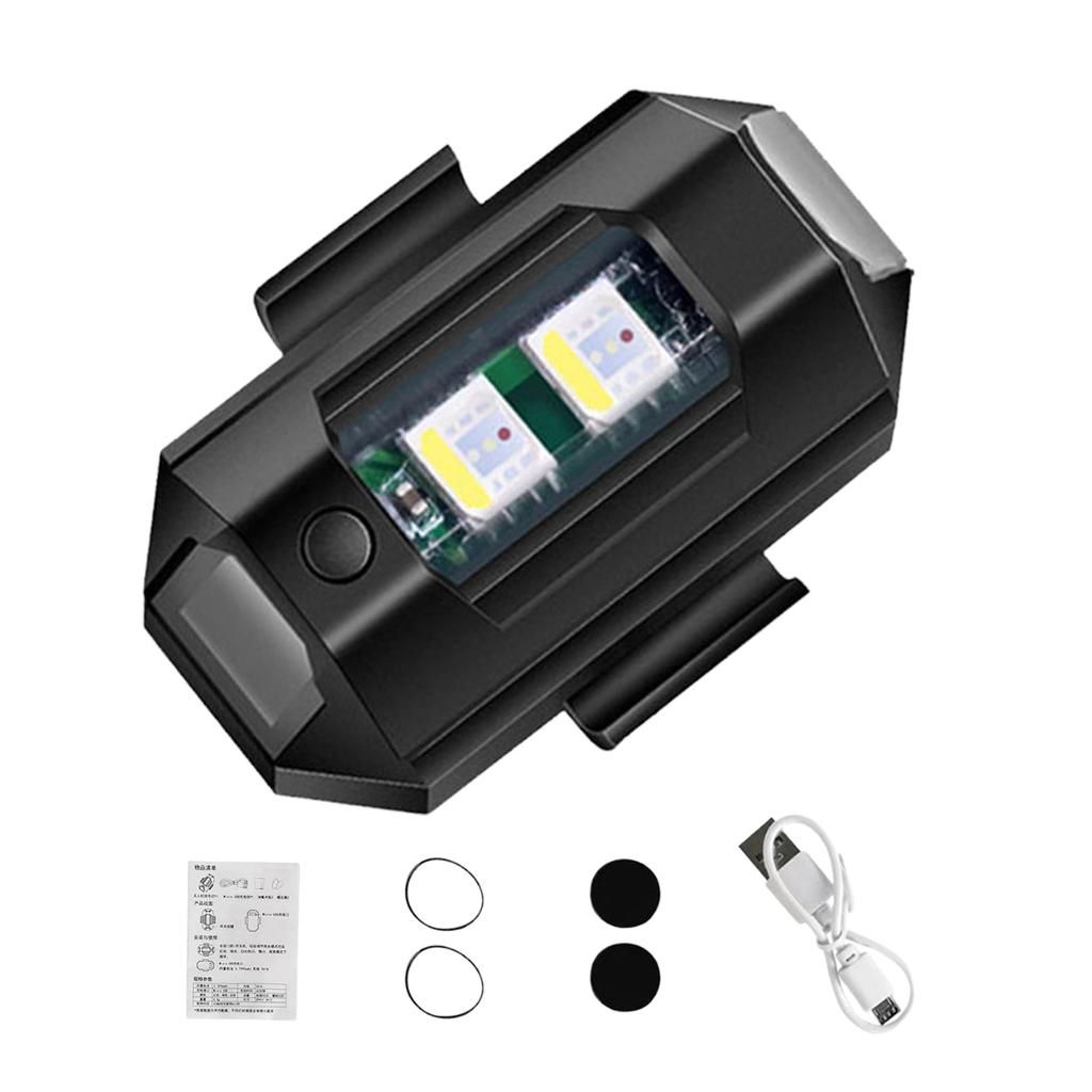 Luces Estroboscópicas para Dron Iluminación Anticolisión Recargable Para Seguridad Nocturna Ligero Larga Duración de Batería Luz LED RGB Para Dron