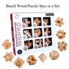 9 pièces/ensemble chinois Kong Ming serrure Puzzle jouets ensemble de serrure pour le développement et l'éducation des enfants