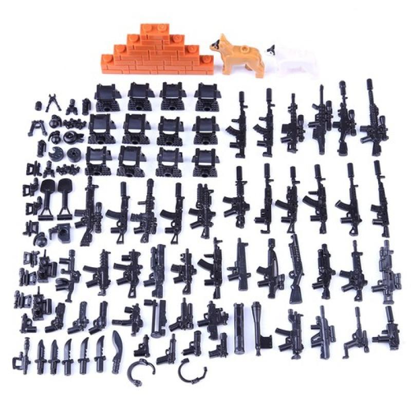 

Серия военных костюмов Lego, армейская собака, бронежилет, телескоп, игрушки для детей