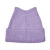 Autumn Winter Ear-Protecting Wool Hat Warm Beanies Hat Cat Ear Knitted Hat  Ear Protection Hat