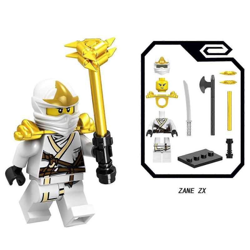 Set Of 18 Pcs Ninjago Mini Figures Kai Jay Sensei Wu Master Building Blocks Toys