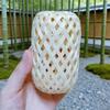 Bamboo Woven Dustpan Small Winnowing Basket Woven Craft Miniature Wall Decoration Photography Prop