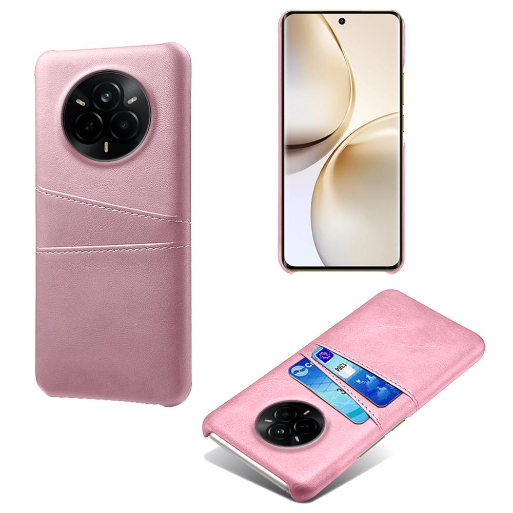 For Realme 14 Pro 5G Case Dual Card Slots PU Leather+Hard PC Phone Cover