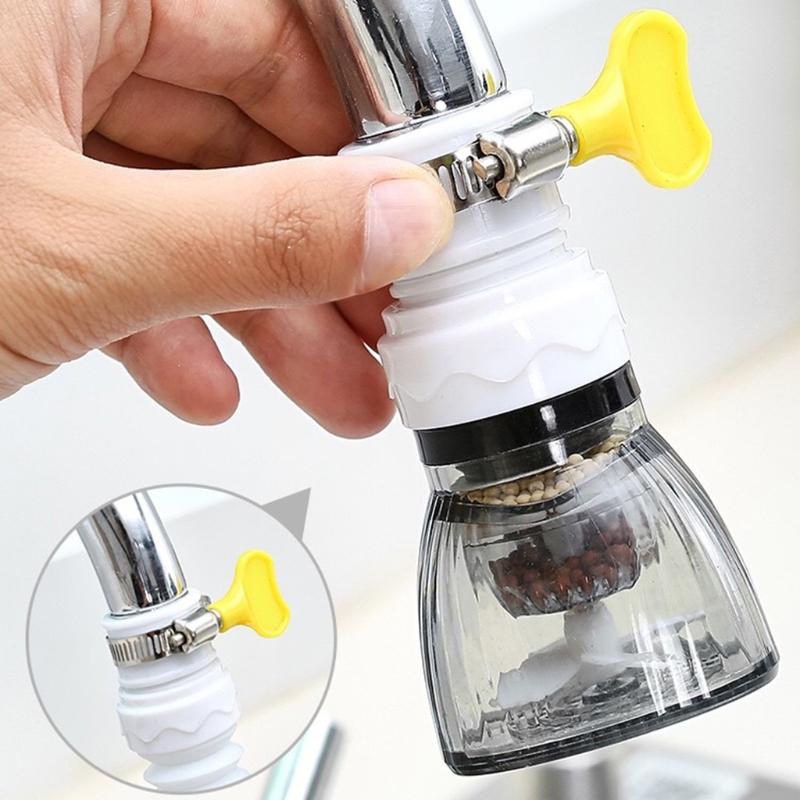 Durable 360 Degree Rotating Faucet Adapter Faucet Water Purifier Retractable Faucet Extender for Kitchen Bathroom Sink