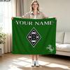 1PC Borussia Custom Name Patterned Flannel Blanket Suitable For All Seasons for Home Decor Warmth and Comfort Gifts Holiday Present
