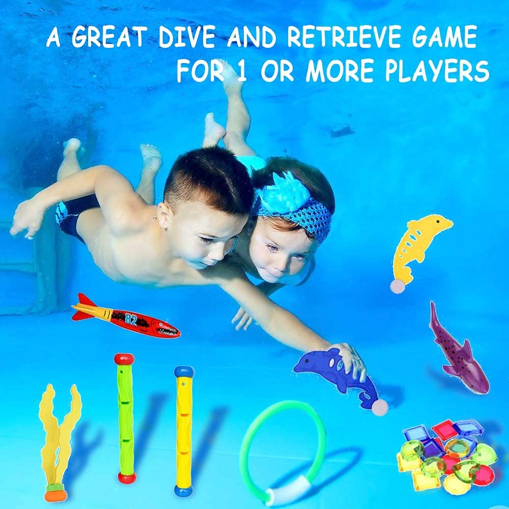 Pool Diving Toys for and Water Perfect for Swimming Fun Sinking Toys for Swimming and Training Sports Toy Toys, Swimming, Training, Play, Parent-Child
