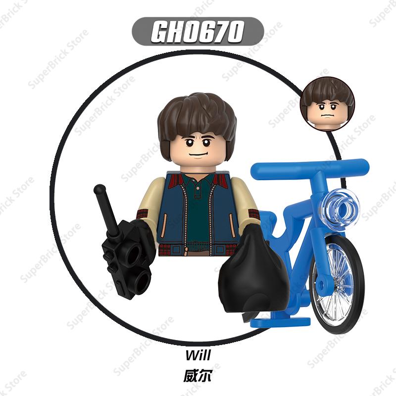 Montauk Upside Down World Building Blocks Demogorgon Vecna Eleven Mini Action Figures Bricks Model Movies Dolls Toys Kids Gift