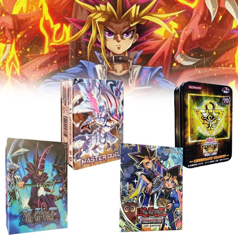 Sada karet Game Master Yugioh s klasickými a fóliovými sběratelskými kartami pro sběratele karet