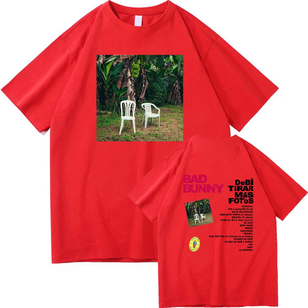 Bad Bunny DTMF World Tour 2026 Maglietta UomoDonna Abbigliamento Vintage Harajuku Vestiti di Alta Qualità Magliette in Puro Cotone per Fan Regalo