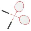 2ks Badmintonová raketa Ferroalloy Integrovaná Primární Badmintonová raketa s Nylonovou rukojetí Červená