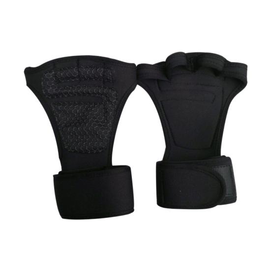 Men Women Gym Fitness Weightlifting Half Finger Anti-skid Glove with Wrist Wrap