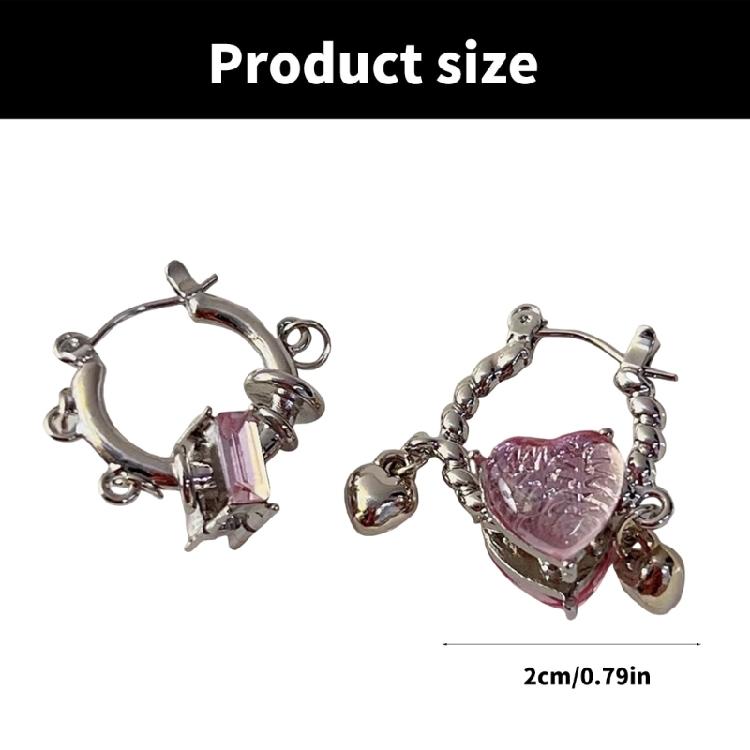 Fashionable Heart Earrings With Retro Charm Alloy Materials Designs for Fashion Enthusiasts Seek Comfortable Wear
