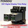 Dual Digital Timer Relay H3Y Cycle Time Control Power On Delay Timer DC12V DC24V AC220V 8Pin 14Pin with Socket Base Relays 5