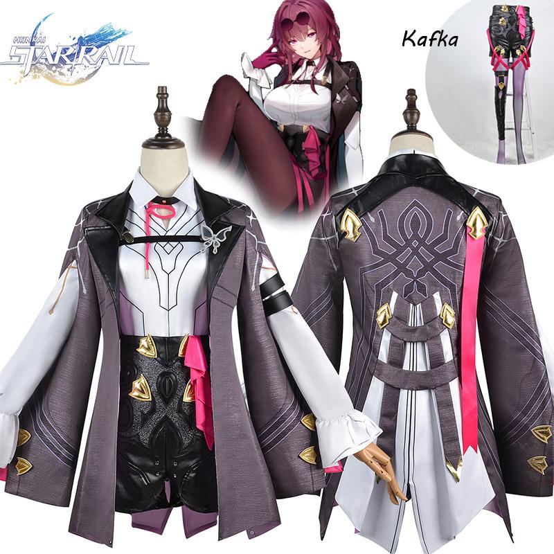 Honkai Rail Star Kafka Game Cosplay Costume Halloween Party Comic Con Up Dress