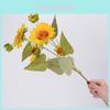 Helianthus Annuus Artificial Flower For Home Office Decor With Silk Material For Photography Props And Wedding Decoration