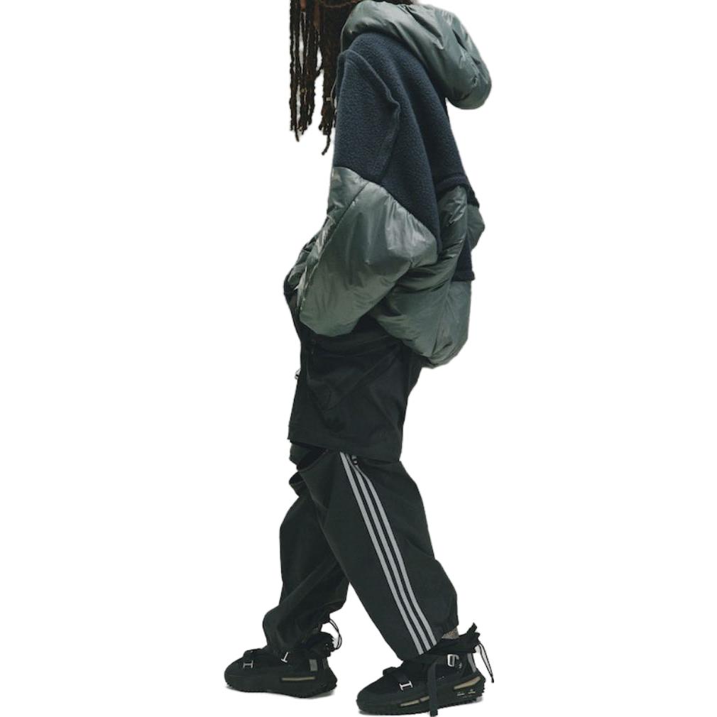 adidas Originals X Hamcus Kolaborácia FW23 Trojfarebné Odnímateľné Cargo Nohavice na náradie Unisex Nohavice Uhlovo-Čierne IX7082