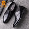 2025 new elderly head leather shoes first layer cowhide comfortable business men's shoes men's genuine leather one-pedal overfoot leather shoes