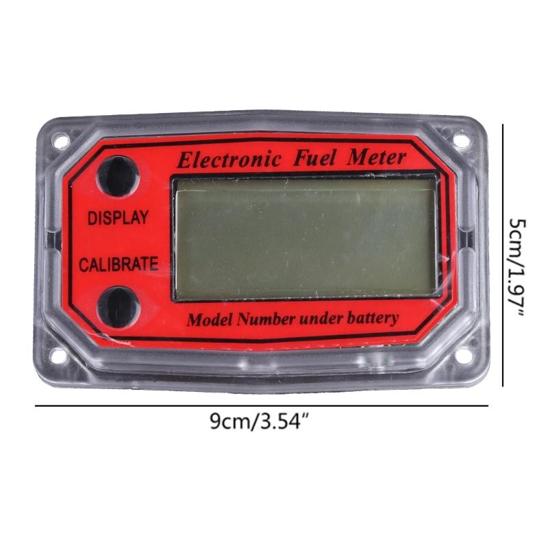 Digital- für Turbinen-Durchflussmesser Digitales LCD-Display Öl Kraftstoff Durchflussmesser Messen für Diesel Kerosin Benzin Zähler Anzeige