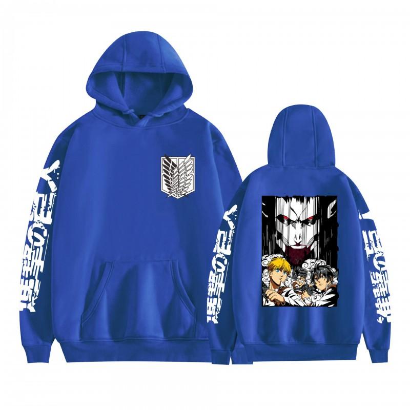Attack On Titan Anime Hoodie Loose Fit Teens Adults Long Sleeve