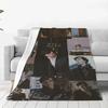 Benedict Cumberbatch Plaid Blankets Sofa Cover Velvet Spring/Autumn Actor Collage Throw Blanket for Home Travel Bedding Throws