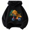 Neuestes Modell - Lässiger Kinder-Kapuzenpullover mit langen Ärmeln. Warmes und bequemes Kapuzenshirt für Winter/Frühling.