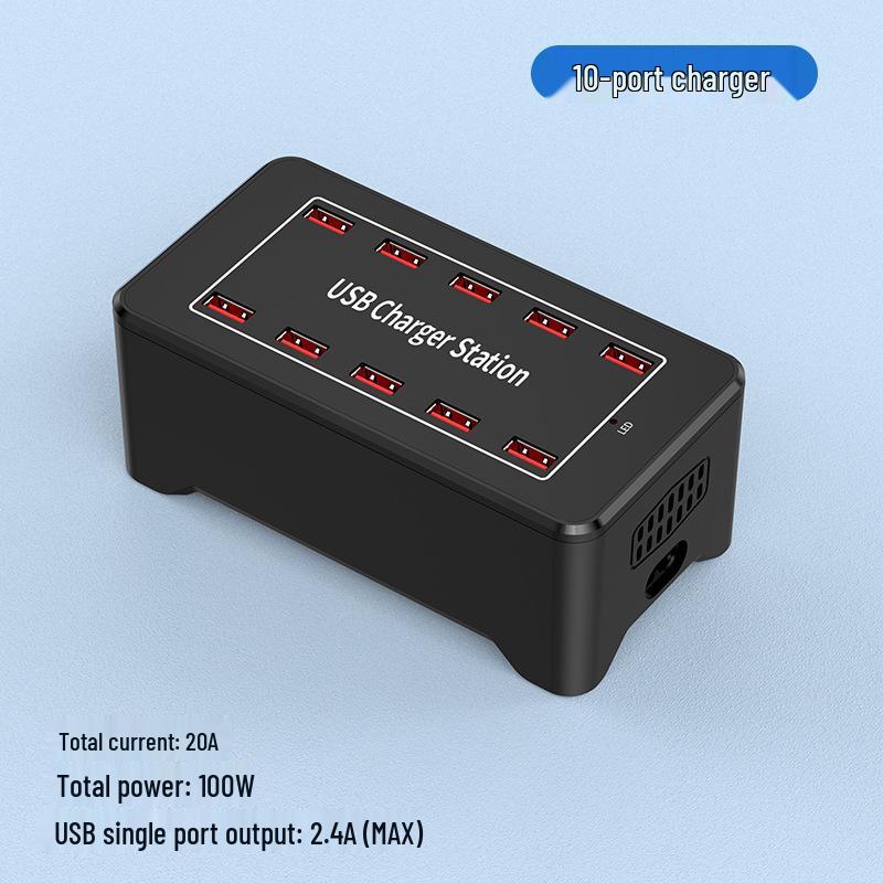 Multi-Port USB Fast Charger: Smart Desktop Charging Station for Multiple Devices