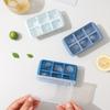1 Paquete de Bandejas de Cubitos de Hielo de Silicona con Tapas Antiderrames, Fácil de Desmoldar, para Congelador, Whisky, Cócteles, Comida para Bebés y Bebidas - 6 Cubitos