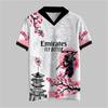 Dragon Ball X Emirates Goku Sakura Japanese Style Jersey Anime Football Fan T-Shirt for Men Women Quick-drying Jersey