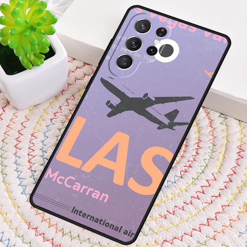 Funny Airport Code Phone Case for Samsung Galaxy Note 10 Pro S26 Ultra S23 S24 FE S25 S21 S22 PLUS Shockproof Cove