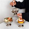 Stainless Steel Dessert Cup Round Vintage Serving Bowls Multi-function Pudding Bowl  Kitchen Tools