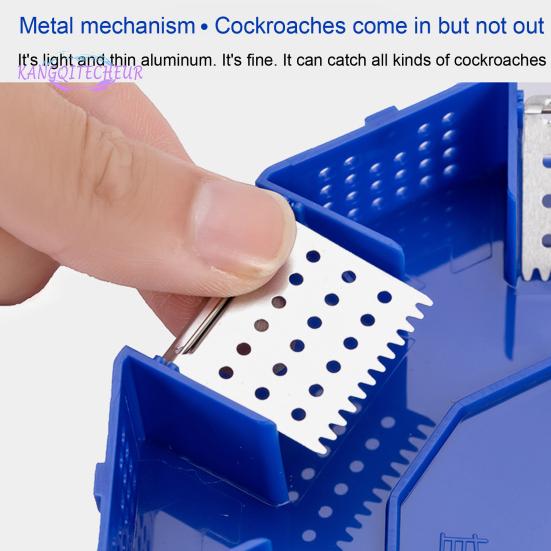 Cockroach Catcher Box, Single Layer PP Plastic, Round Roach Trap for Kitchen