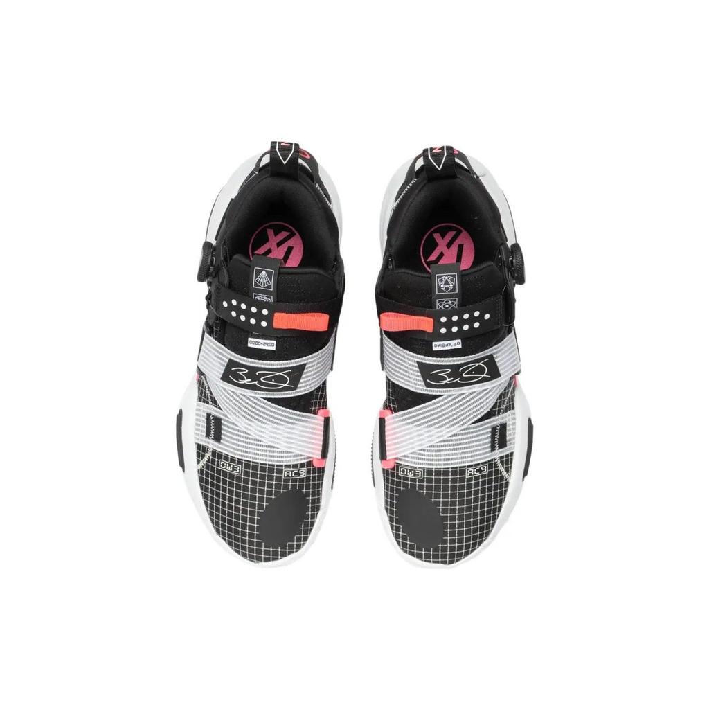 Li Ning All City 9 V2 Antypoślizgowe Odporne na Ścieranie Niskie Buty do Koszykówki Męskie Czarne ABAR121-1