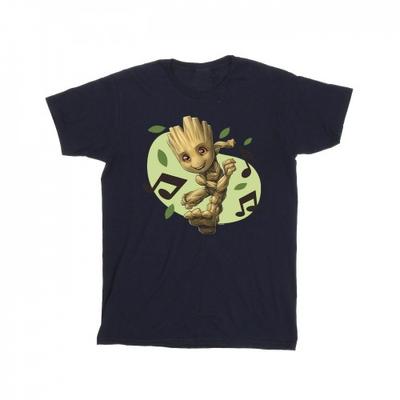 Mens Guardians Of The Galaxy Groot Musical Notes T-Shirt