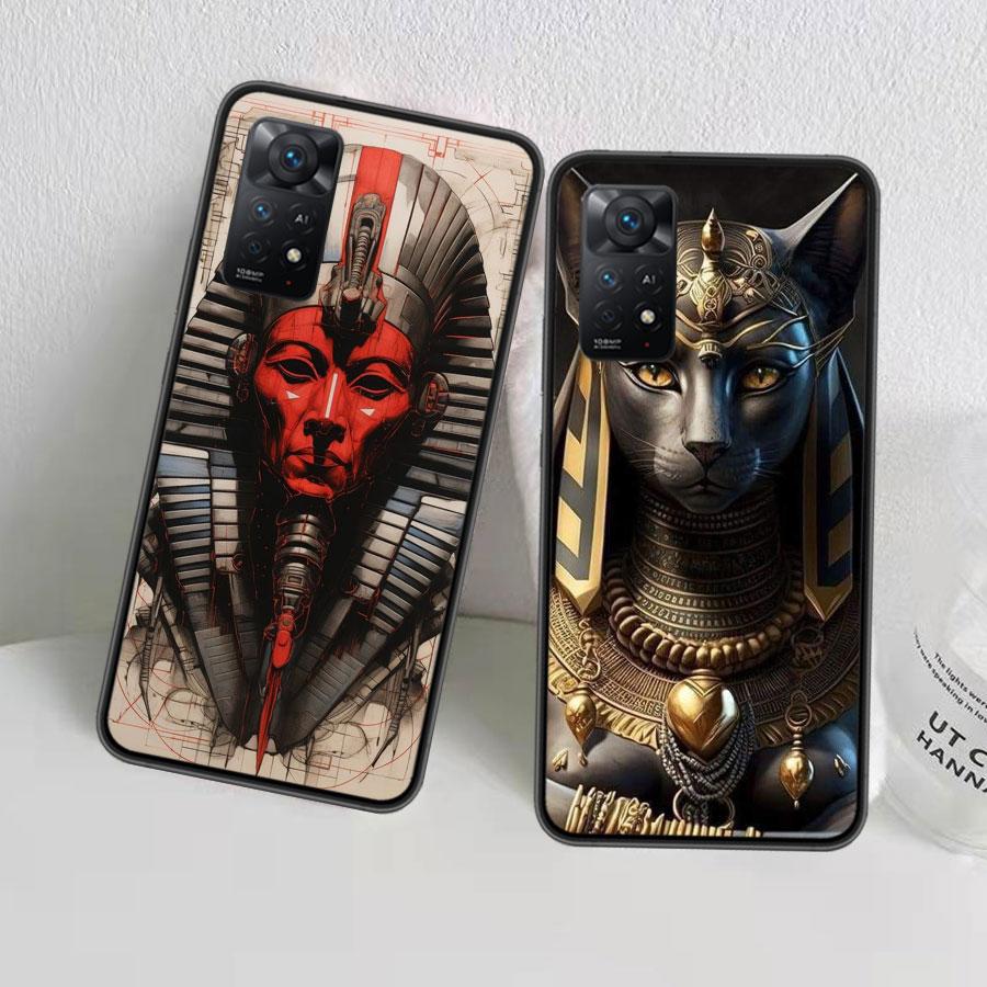 Egyptian Pharaoh's Mummy Phone Case For Redmi 13C 14C Note 13 14 Pro 5G Plus 12 12C 10 10A 10C 9 9A 9C 9T 8 8A K70 Pro Xiaomi Co