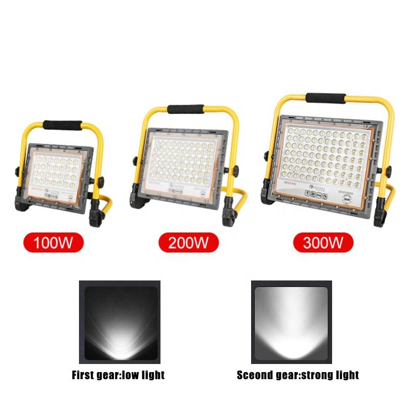 New Design Working Camping Rechargeable Outdoor Portable 100 Watts Led Solar Rgb Flood