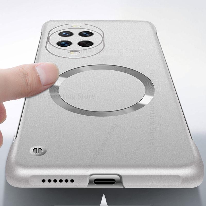 Cases For Huawei Nova 14 Ultra For Magsafe Frameless Matte Case For HUAWEI Nova 14 Pro Magnetic Borderless Frosted Cover Nova 13 14 Pro Tough Case