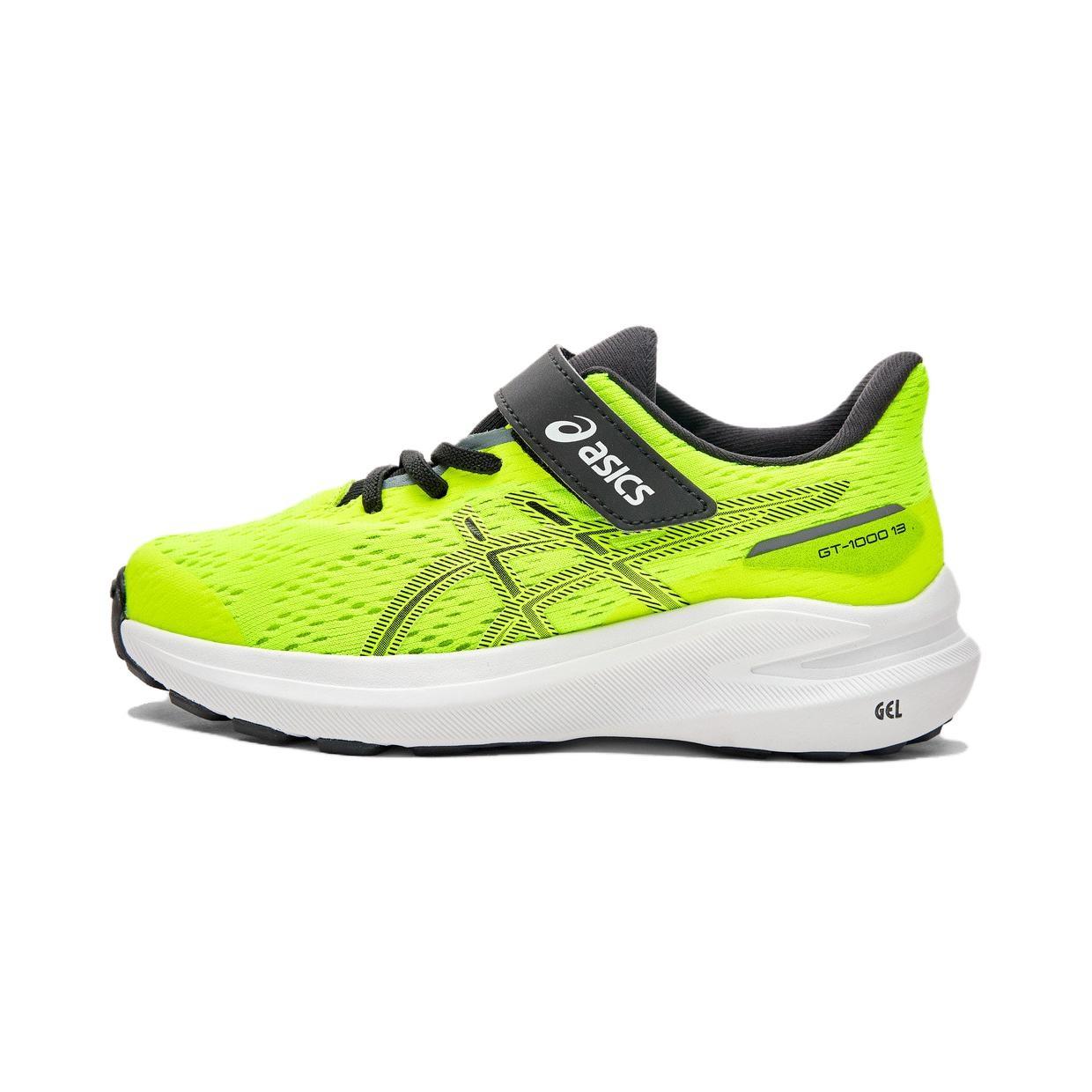 (PS) ASICS GT-1000 13 Neon Green Black Kids 1014A344-750 EU 27