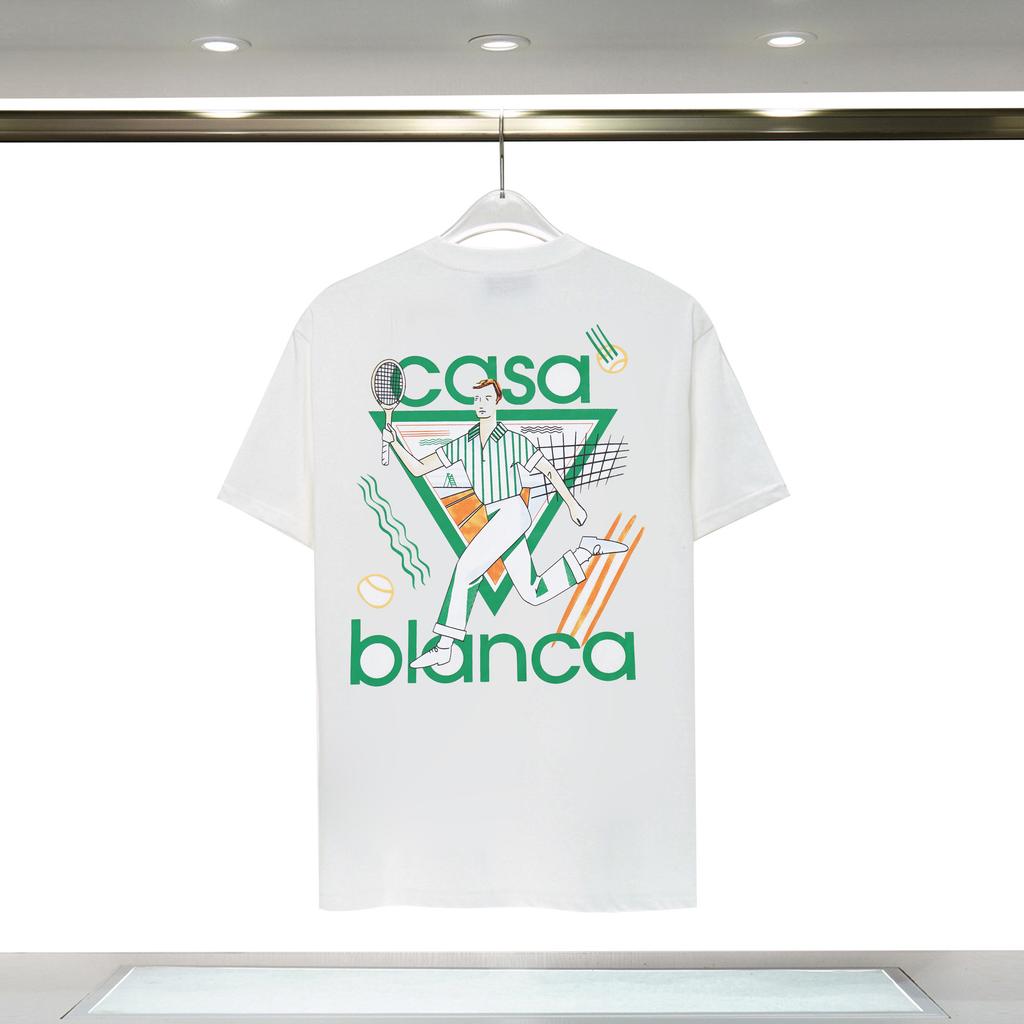 Cross-border Casablanca Summer New Casablanca Letter Logo Printed Loose Short-sleeved T-shirt
