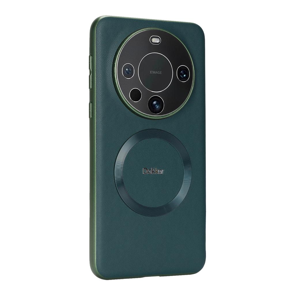 Plain Leather Magnetic Mobile Phone Case Is Suitable for Huawei MATE70PRO Anti-drop NOVA14 Leather Pattern Fine Hole Pura70ULTRA