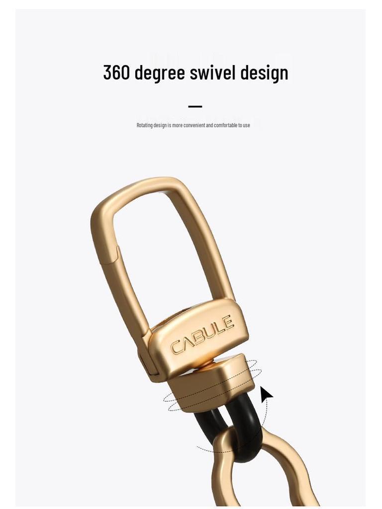 Porte-clés Cabron Universel en Alliage de Zinc avec Petite Boucle Fer à Cheval, Idéal pour Tous les Sacs à Clés